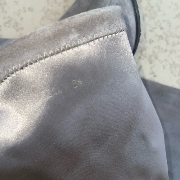 Stuart Weitzman highland dark grey suede boots 8.5 - Picture 3 of 11